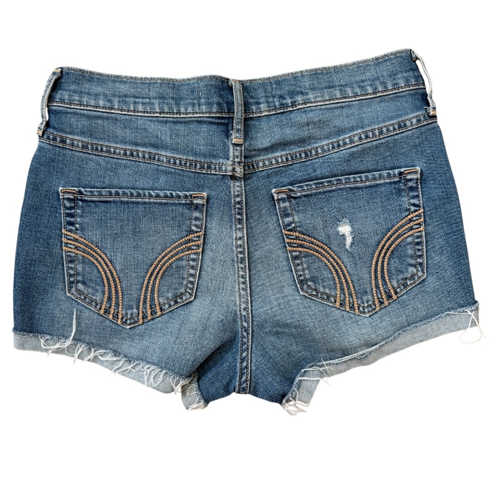 Hollister Short-Short High Rise Light Wash Shorts Size 5/27 - Picture 4 of 9